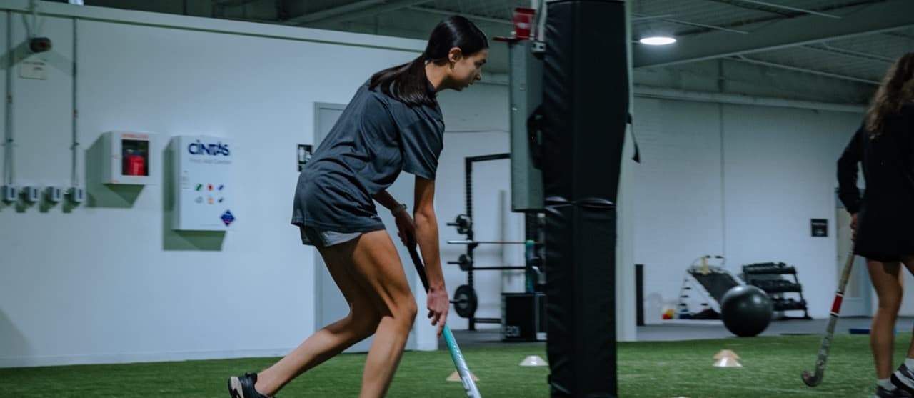Field hockey training at THE ARMORY
